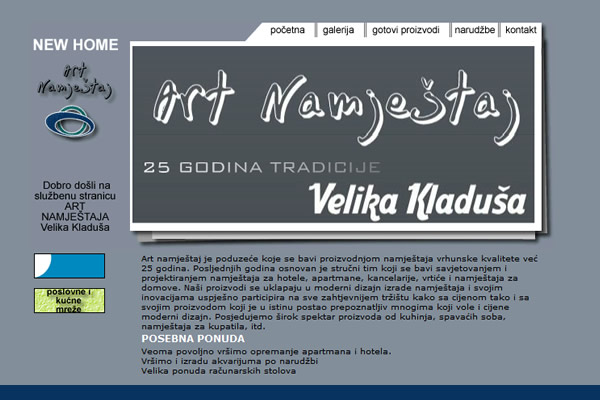 Art namještaj Velika Kladuša