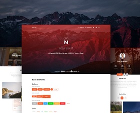 Now UI Kit besplatan BOOTSTRAP 4 UI KIT PSD + HTML