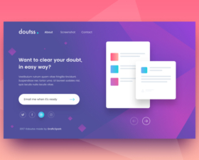 Sketch Doutss landing page