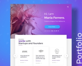 Portfolio Landing Page PSD + HTML